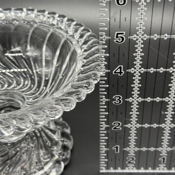 Vintage Fostoria Colony Clear Glass Footed Compote Candy Dish Bowl 4" Tall - Picture 9 of 9